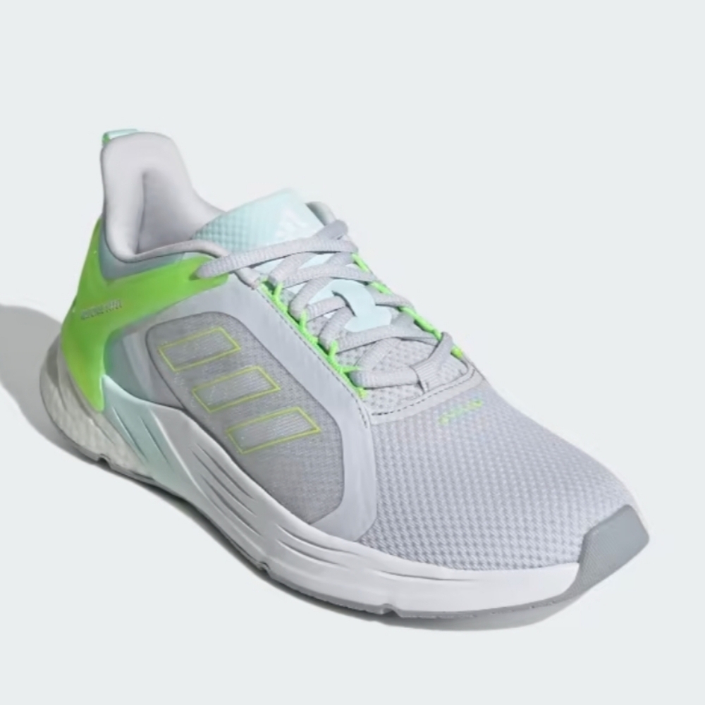 NIB Adidas Response Super 2.0 Running Sneakers 10 Mesh White Green Activewear
